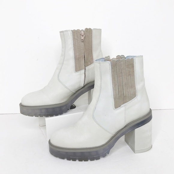 Free people ivory leather Chelsea boots - Picture 13 of 15